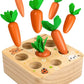Jeu Montessori Récolte de Carottes & Trieur de Formes en Bois