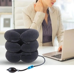 Coussin de Soutien du Cou Gonflable | Dispositif de Traction Cervicale à Air